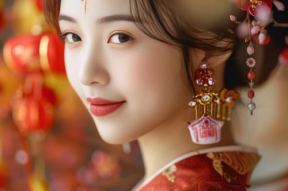 汉服妆容图片,汉服妆容之美